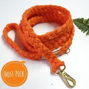 š¶ 3 for $15 * Pablo Orange Wool Blend Yarn Braided Dog Leash